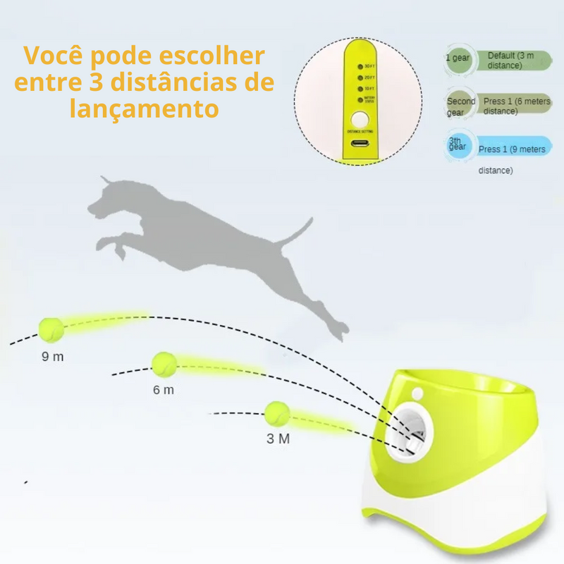 Arremessador de Bolinhas Automático para Pet