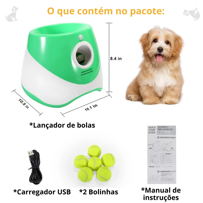 Arremessador de Bolinhas Automático para Pet